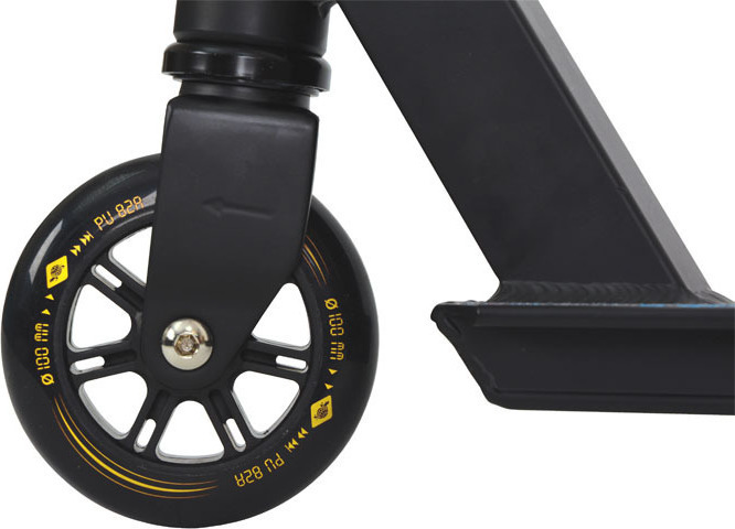 Πατίνι Για Κόλπα Freestyle Stunt Scooter Δίτροχο 360 Orbit 100mm SCHILDKROT Μαύρο/Κίτρινο