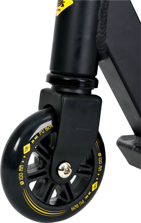 Πατίνι Για Κόλπα Freestyle Stunt Scooter Δίτροχο 360 Orbit 100mm SCHILDKROT Μαύρο/Κίτρινο