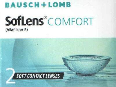 BAUSCH-LOMB SOFLENS COMFORT 2 PACK μηνιαίοι Μυωπίας