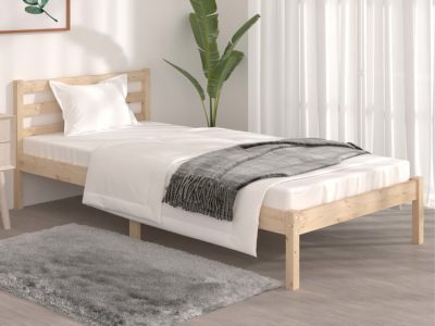 810395 vidaXL Πλαίσιο Κρεβατιού 90 x 190 εκ. από Ξύλο Πεύκου 3FT Single Καφέ