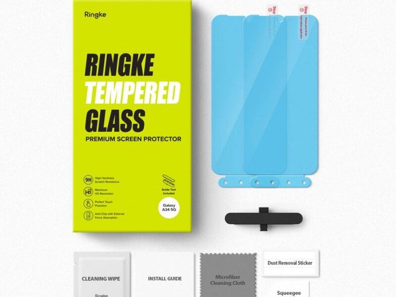 RINGKE TEMPERED GLASS 2ΤΜΧ ΓΙΑ SAMSUNG GALAXY A34 5G, ΔΙΑΦΑΝΟ