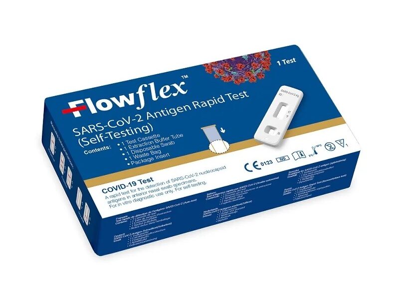 Acon FlowFlex Τεστ Ανίχνευσης COVID-19 με Ρινικό Δείγμα Covid-19 Antigen Rapid Test 1 Tεμάχιο