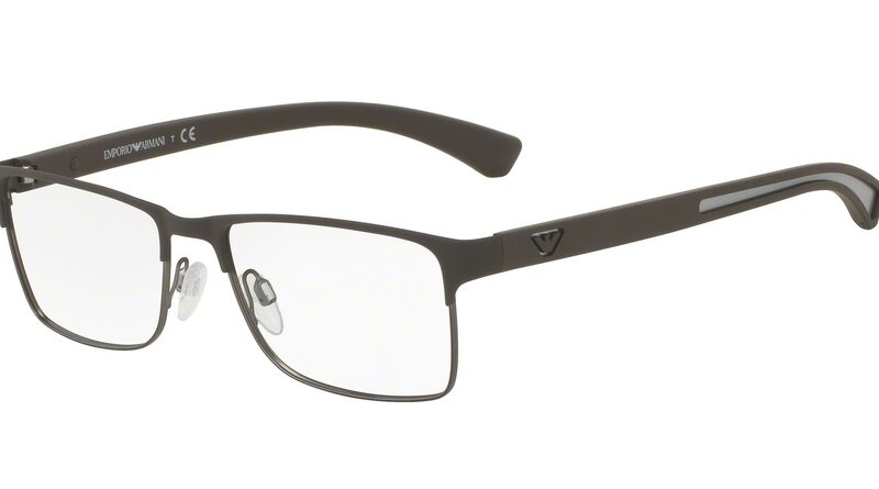 Emporio Armani BROWN RUBBER/MT GUNMET EA1052