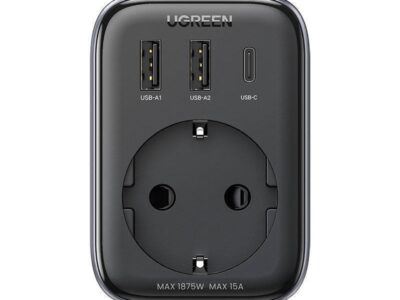 Πολύπριζο Ugreen CD268 2 Θέσεων & GaN II Charging Station 100W Black 60167