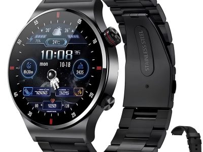 Smartwatch Microwear QW33 - Black Steel Nfc