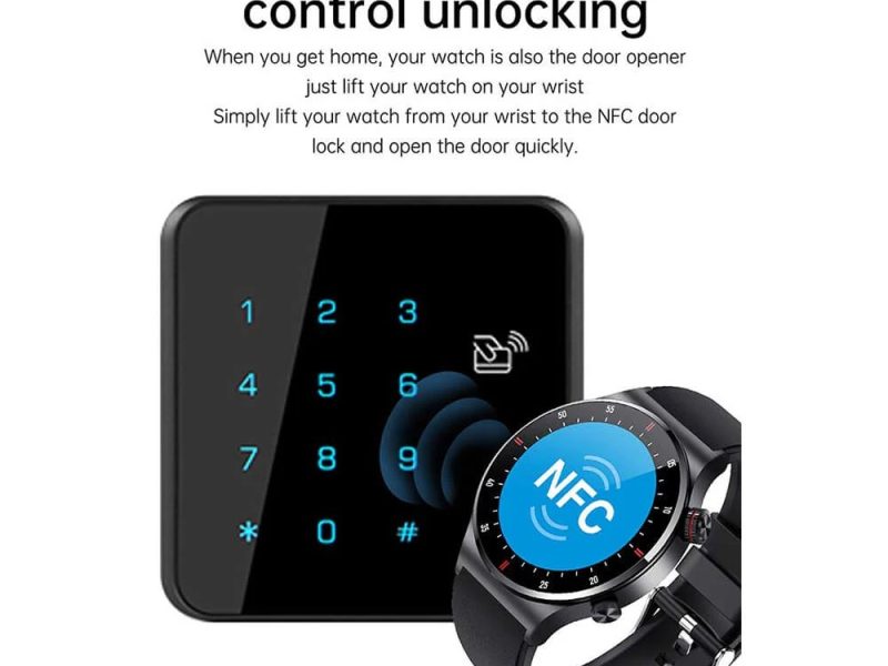 Smartwatch Microwear QW33 - Black Steel Nfc