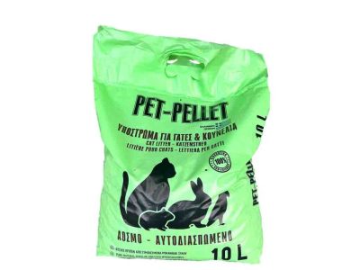 Πέλλετ για γάτες – κουνέλια και τρωκτικά . Pet Pellet 10Lt – 5kg