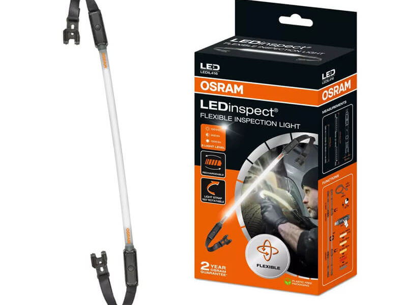 Φακός Εργασίας Επαναφορτιζόμενος Με Μαγνήτη Led Flexible Inspection 3 Light Level Osram LΕDΙL416 - Car Moto Design