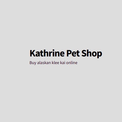 Kathrine Pet Shop