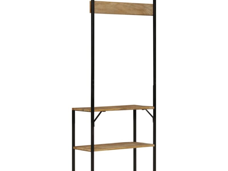 Καλόγερος Χώρο Αποθ. Παπουτσιών 68x30x182 εκ Μασίφ Ακατ. Μάνγκο