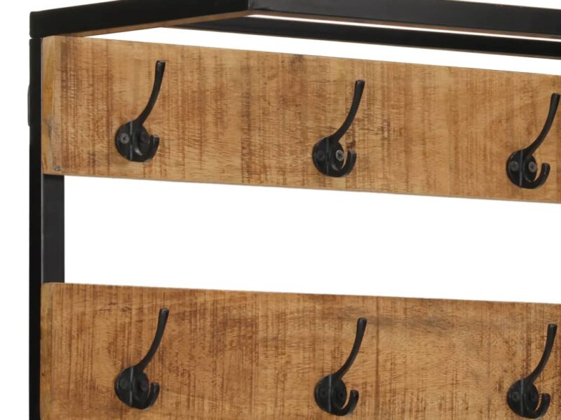 Καλόγερος Χώρο Αποθ. Παπουτσιών 68x30x182 εκ Μασίφ Ακατ. Μάνγκο